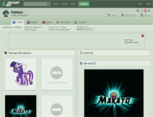 Tablet Screenshot of makayo.deviantart.com