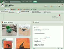 Tablet Screenshot of nothing4free.deviantart.com