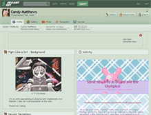 Tablet Screenshot of candy-matthews.deviantart.com