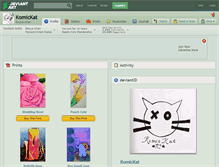 Tablet Screenshot of komickat.deviantart.com