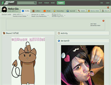 Tablet Screenshot of neko-glo.deviantart.com