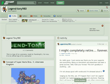 Tablet Screenshot of legend-tony980.deviantart.com