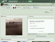 Tablet Screenshot of flytiger.deviantart.com