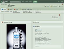 Tablet Screenshot of john-neom.deviantart.com