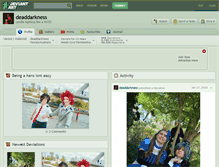 Tablet Screenshot of deaddarkness.deviantart.com