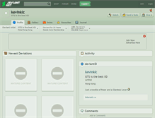 Tablet Screenshot of kevinklc.deviantart.com