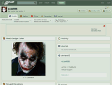 Tablet Screenshot of ccootttt.deviantart.com