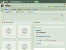 Tablet Screenshot of paillade.deviantart.com