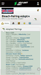 Mobile Screenshot of bleach-pairing-adopt.deviantart.com