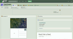 Desktop Screenshot of card-project.deviantart.com