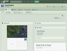 Tablet Screenshot of card-project.deviantart.com