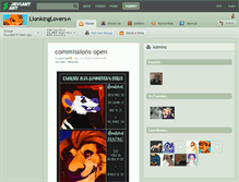 Tablet Screenshot of lionkinglovers.deviantart.com