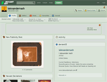 Tablet Screenshot of ialexandernash.deviantart.com