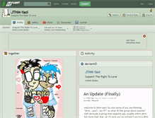 Tablet Screenshot of jthm-yaoi.deviantart.com