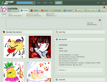 Tablet Screenshot of cuchinta.deviantart.com