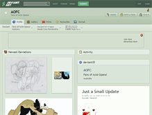 Tablet Screenshot of aofc.deviantart.com