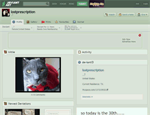 Tablet Screenshot of lostprescription.deviantart.com