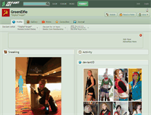 Tablet Screenshot of greenelfie.deviantart.com