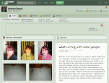 Tablet Screenshot of demon-beast.deviantart.com