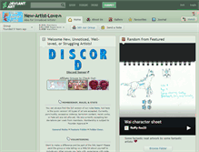 Tablet Screenshot of new-artist-love.deviantart.com