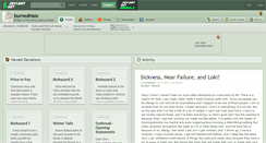 Desktop Screenshot of burnedhalo.deviantart.com