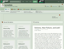 Tablet Screenshot of burnedhalo.deviantart.com