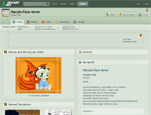 Tablet Screenshot of naruto-fans-4ever.deviantart.com