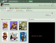 Tablet Screenshot of nalamate.deviantart.com