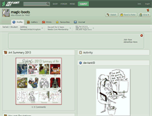 Tablet Screenshot of magic-boots.deviantart.com