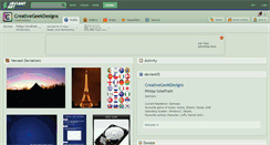 Desktop Screenshot of creativegeekdesigns.deviantart.com