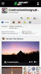 Mobile Screenshot of creativegeekdesigns.deviantart.com
