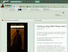 Tablet Screenshot of kingtuter.deviantart.com