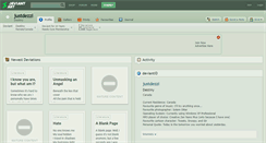 Desktop Screenshot of justdezzi.deviantart.com