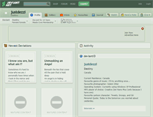 Tablet Screenshot of justdezzi.deviantart.com