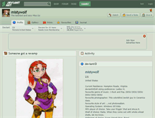 Tablet Screenshot of mistywolf.deviantart.com