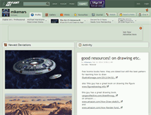 Tablet Screenshot of mikemars.deviantart.com