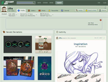 Tablet Screenshot of cifra.deviantart.com
