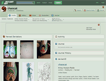 Tablet Screenshot of chaoscat.deviantart.com