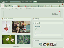 Tablet Screenshot of grotesqa.deviantart.com