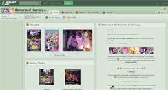 Desktop Screenshot of elements-of-harmony.deviantart.com