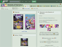 Tablet Screenshot of elements-of-harmony.deviantart.com