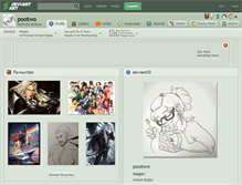 Tablet Screenshot of pootwo.deviantart.com