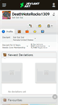Mobile Screenshot of deathnoterocks1309.deviantart.com