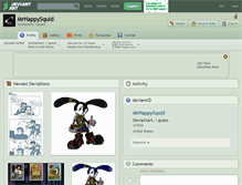 Tablet Screenshot of mrhappysquid.deviantart.com
