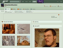 Tablet Screenshot of mikeallenmikeallen.deviantart.com