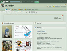 Tablet Screenshot of marcsandroid.deviantart.com