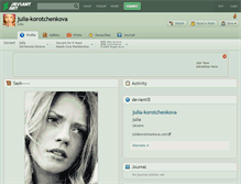 Tablet Screenshot of julia-korotchenkova.deviantart.com