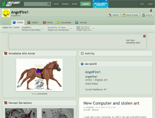 Tablet Screenshot of angelfire1.deviantart.com