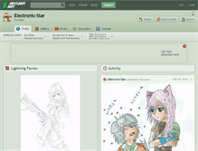 Tablet Screenshot of electronic-star.deviantart.com