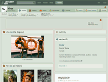 Tablet Screenshot of kivar.deviantart.com